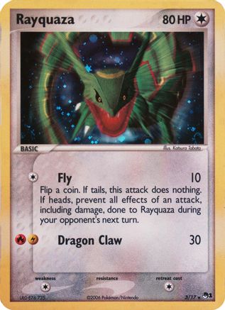 Rayquaza (2006) (3/017) - Blister Exclusives Holofoil - Rare
