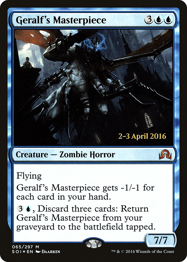 Geralf's Masterpiece (PRE-65S) - Shadows over Innistrad Promos (Prerelease) Foil