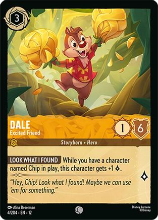 (004/204)  Dale - Excited Friend - Wilds Unknown  Cold Foil