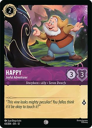 (043/204)  Happy - Joyful Adventurer - Wilds Unknown  Normal