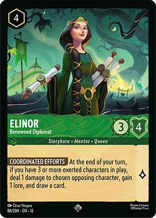 (086/204)  Elinor - Renowned Diplomat - Wilds Unknown  Normal