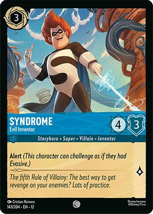 (143/204)  Syndrome - Evil Inventor - Wilds Unknown  Cold Foil