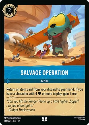 (165/204)  Salvage Operation - Wilds Unknown  Cold Foil