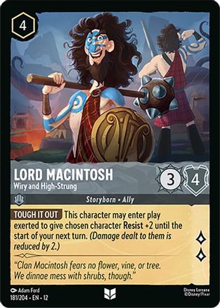 (181/204)  Lord Macintosh - Wiry and High-Strung - Wilds Unknown  Cold Foil