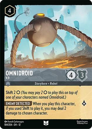 (184/204)  Omnidroid - V.9 (Foil) - Wilds Unknown  Cold Foil