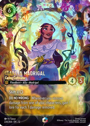 (224/204)  Isabela Madrigal - Caring Cultivator (Enchanted) - Wilds Unknown  Holofoil