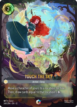 (240/204)  Touch the Sky (Enchanted) - Wilds Unknown  Holofoil