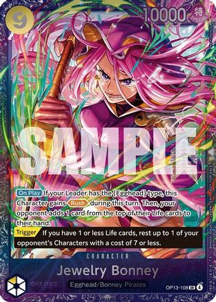 (OP13-108) Jewelry Bonney (Treasure Cup May 2026) - One Piece Promotion Cards - Foil