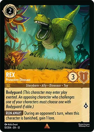 (010/204)  Rex - Protective Dinosaur - Wilds Unknown  Normal