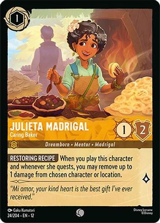 (024/204)  Julieta Madrigal - Caring Baker - Wilds Unknown  Cold Foil