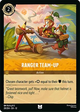 (028/204)  Ranger Team-Up - Wilds Unknown  Cold Foil