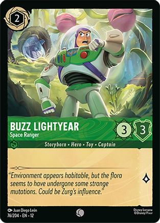 (076/204)  Buzz Lightyear - Space Ranger - Wilds Unknown  Normal
