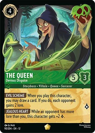 (090/204)  The Queen - Devious Disguise - Wilds Unknown  Normal