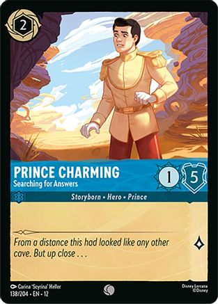 (138/204)  Prince Charming - Searching for Answers - Wilds Unknown  Cold Foil