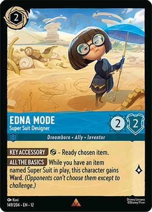 (149/204)  Edna Mode - Super Suit Designer - Wilds Unknown  Cold Foil