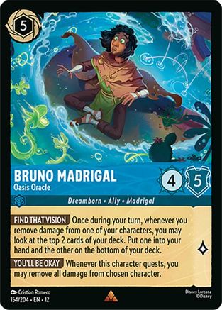 (154/204)  Bruno Madrigal - Oasis Oracle - Wilds Unknown  Normal