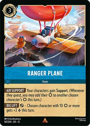 (167/204)  Ranger Plane - Wilds Unknown  Cold Foil