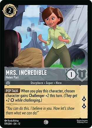 (179/204)  Mrs. Incredible - Helen Parr - Wilds Unknown  Cold Foil
