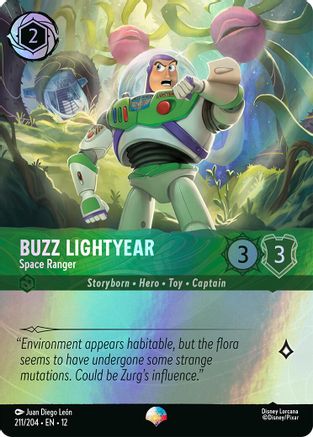 (211/204)  Buzz Lightyear - Space Ranger (Epic) - Wilds Unknown  Holofoil