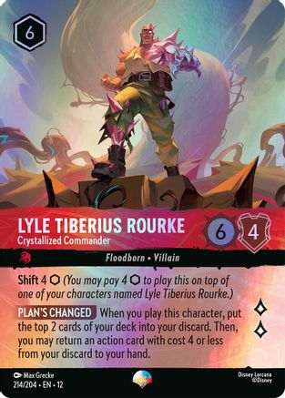 (214/204)  Lyle Tiberius Rourke - Crystallized Commander (Epic) - Wilds Unknown  Holofoil