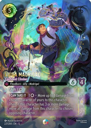 (227/204)  Luisa Madrigal - Confident Climber (Enchanted) - Wilds Unknown  Holofoil