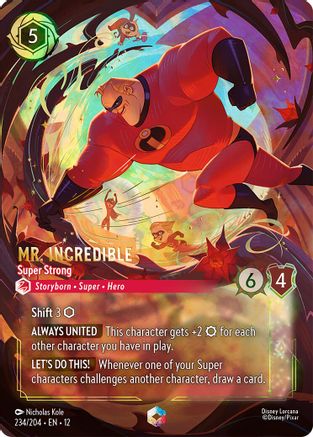 (234/204)  Mr. Incredible - Super Strong (Enchanted) - Wilds Unknown  Holofoil