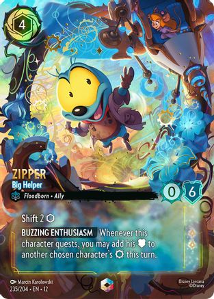 (235/204)  Zipper - Big Helper (Enchanted) - Wilds Unknown  Holofoil