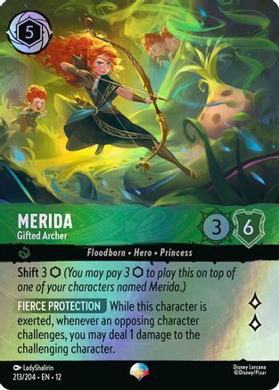 (213/204)  Merida - Gifted Archer (Epic) - Wilds Unknown  Holofoil