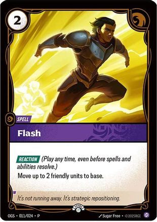 (011/024) Flash - Riftbound Organized Play Promotional Cards