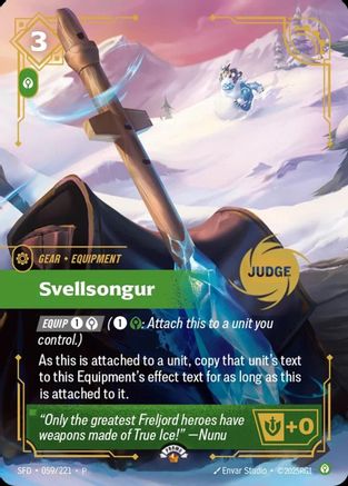 (059/221) Svellsongur - Riftbound Judge Promotional Cards Foil