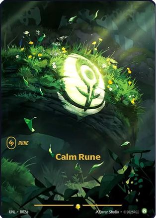(R02a) Calm Rune (Alternate Art) - Unleashed Foil