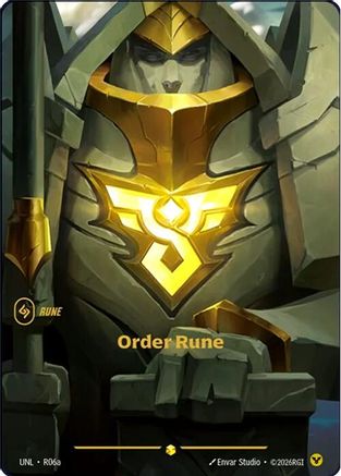 (R06a) Order Rune (Alternate Art) - Unleashed Foil