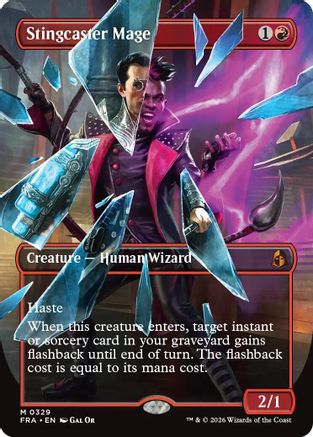 Stingcaster Mage (Borderless) (FRA-329) [Reality Fracture] Foil