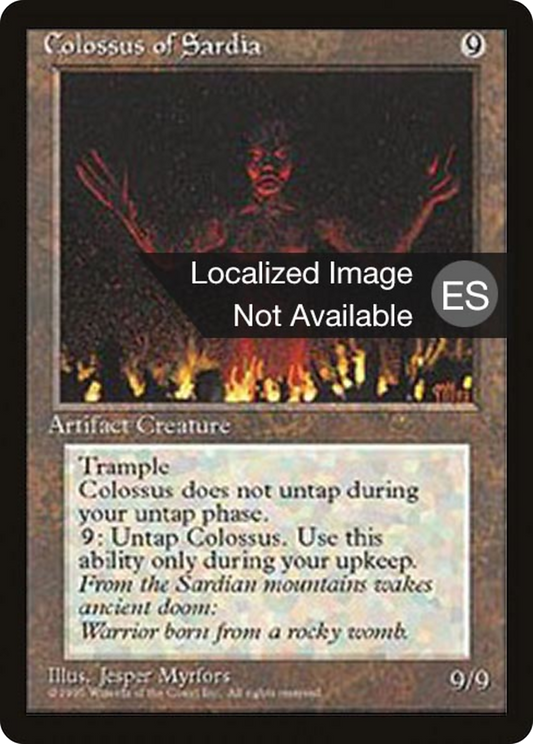 Colossus of Sardia (4BB-308) - Fourth Edition Foreign Black Border