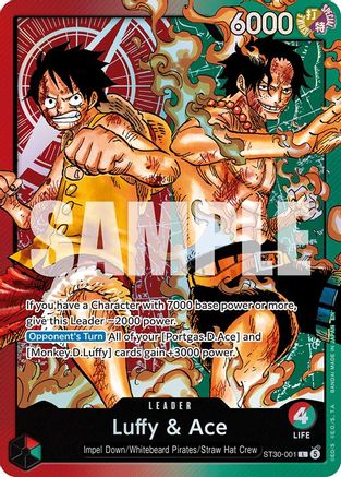 (ST30-001) Luffy & Ace - Starter Deck EX: Luffy & Ace - Foil