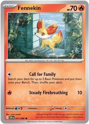 Fennekin (11/null) - ME04 Chaos Rising  - Common