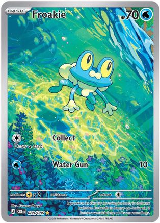 Froakie (88/086) - ME04 Chaos Rising Holofoil - Illustration Rare