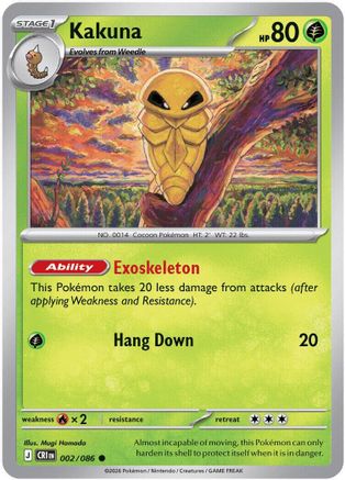 Kakuna (2/null) - ME04 Chaos Rising Reverse Holofoil - Common