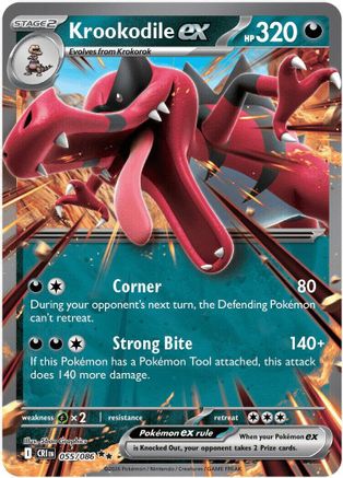Krookodile ex (55/null) - ME04 Chaos Rising Holofoil - Double Rare