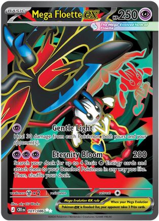 Mega Floette ex (101/086) - ME04 Chaos Rising Holofoil - Ultra Rare