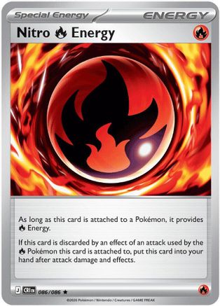 Nitro R Energy (86/null) - ME04 Chaos Rising Reverse Holofoil - Rare