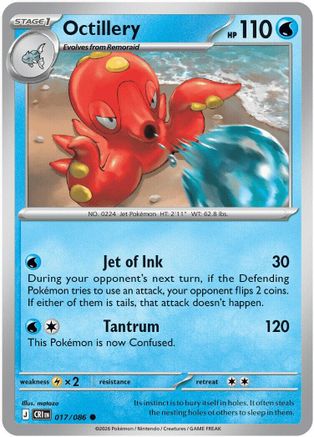 Octillery (17/null) - ME04 Chaos Rising Reverse Holofoil - Common