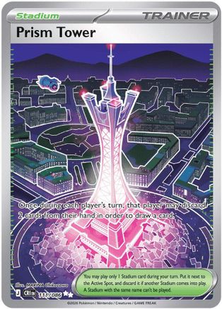 Prism Tower (111/086) - ME04 Chaos Rising Holofoil - Ultra Rare