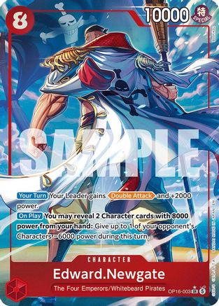 (OP16-003) Edward.Newgate (Alternate Art) - The Time of Battle - Foil