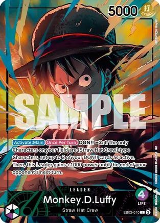 (EB02-010) Monkey.D.Luffy (Official Playmat Limited Edition Vol.5) - One Piece Promotion Cards - Foil