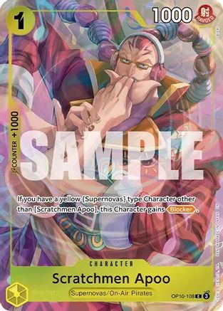 (OP10-108) Scratchmen Apoo (Premium Card Collection -Best Selection Vol. 6-) - One Piece Promotion Cards - Foil
