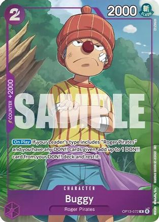 (OP13-072) Buggy (Premium Card Collection -Best Selection Vol. 6-) - One Piece Promotion Cards - Foil