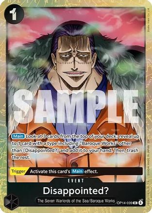 (OP14-099) Disappointed? (Premium Card Collection -Best Selection Vol. 6-) - One Piece Promotion Cards - Foil