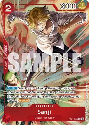 (ST21-003) Sanji (Premium Card Collection -Best Selection Vol. 6-) - One Piece Promotion Cards - Foil