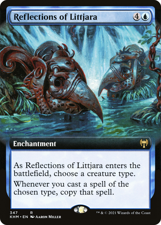 Reflections of Littjara (KHM-347) - Kaldheim: (Extended Art)